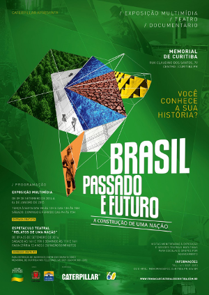 Banner Exposio/Teatro "Brasil,Passado e Futuro"